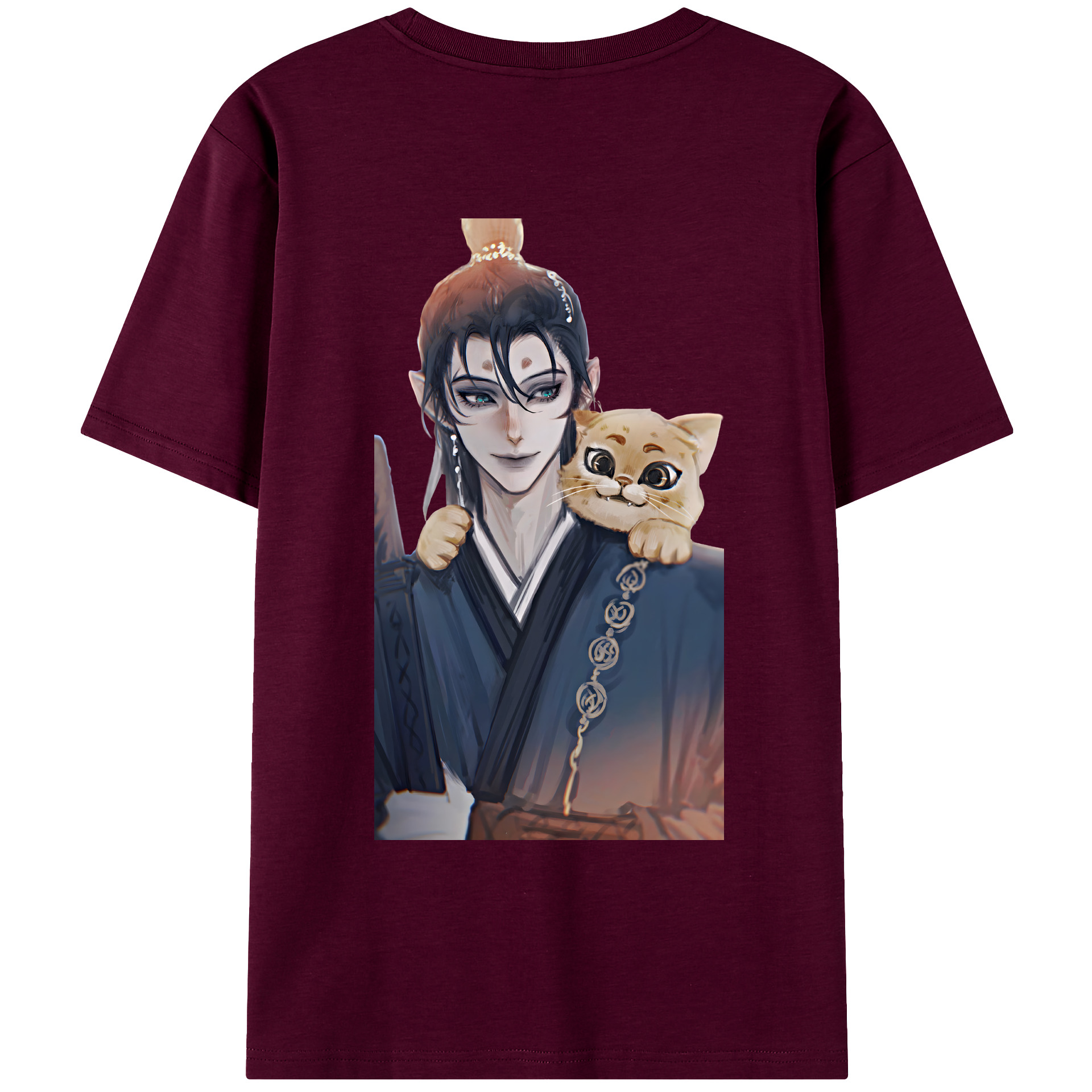 （画像用） Ne Zha 2 ナタ 魔童の大暴れ レディース半袖Tシャツ(バックプリント)